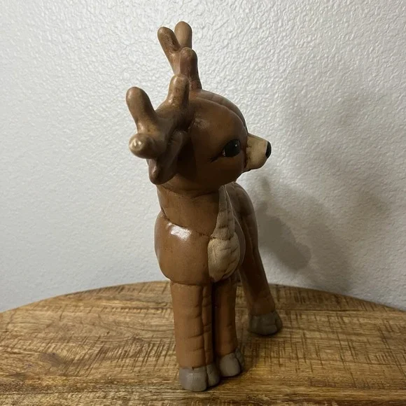 Vintage 1980s Ceramic Kimple Christmas Reindeer No Cracks Or Chips - Picture 3 of 5